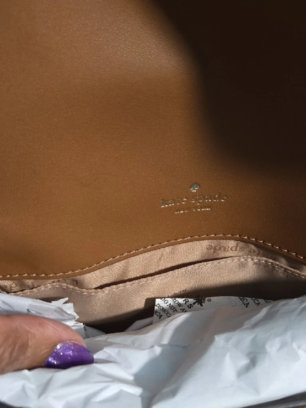 Kate Spade Leila Belt Bag Ginger Brown Pebbled Leather NWT